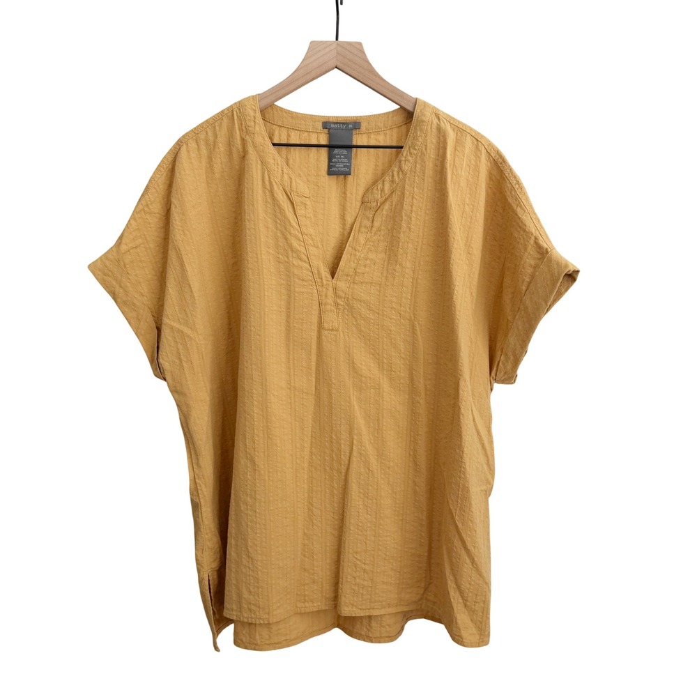 Matty M Blouse Mustard Yellow XXL Coastal Boho Prairie Cottagecore Fall Travel